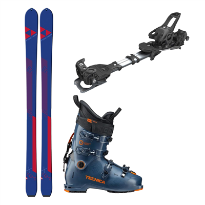 SKIALP SET Skialpové lyže Fischer X-TREME 82 + TECNICA Zero G Tour, dark avio + Vázání Tyrolia Ambition 10